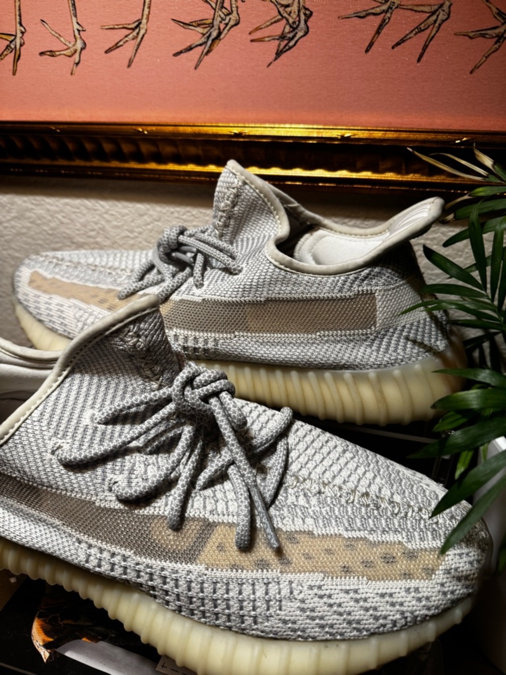 Adidas 
Yeezy Boost 350 V2 Static Reflective Men’s Size 11 Gray Knit Sneakers